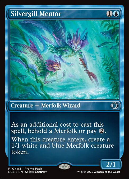 MTG Silvergill Mentor ECL 403 Alternate Art Nonfoil