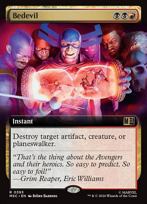 MTG Bedevil MSC 393 Extended Art Nonfoil