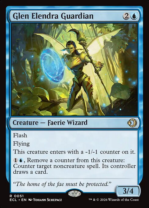 MTG Glen Elendra Guardian ECL 051 Regular Foil