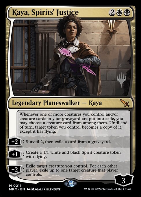 MTG Kaya, Spirits' Justice PMKM 211p Promo Pack Nonfoil