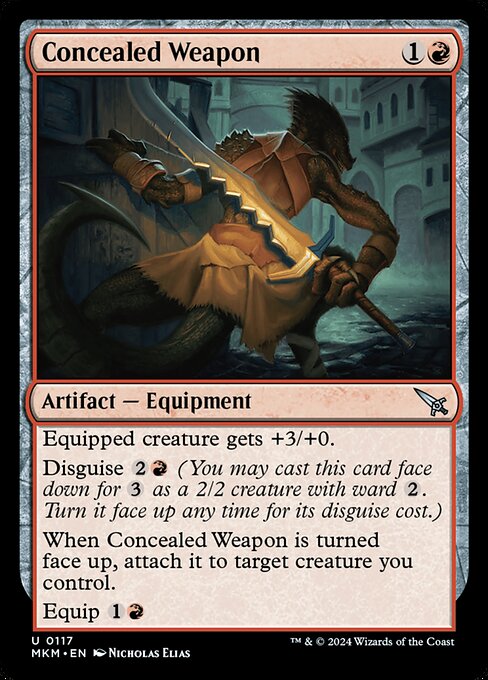 MTG Concealed Weapon MKM 117 Regular Foil