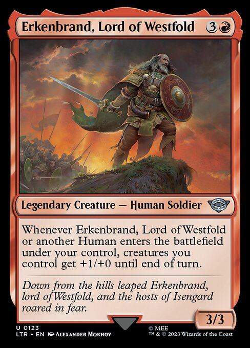 MTG Erkenbrand, Lord of Westfold LTR 123 Regular Foil
