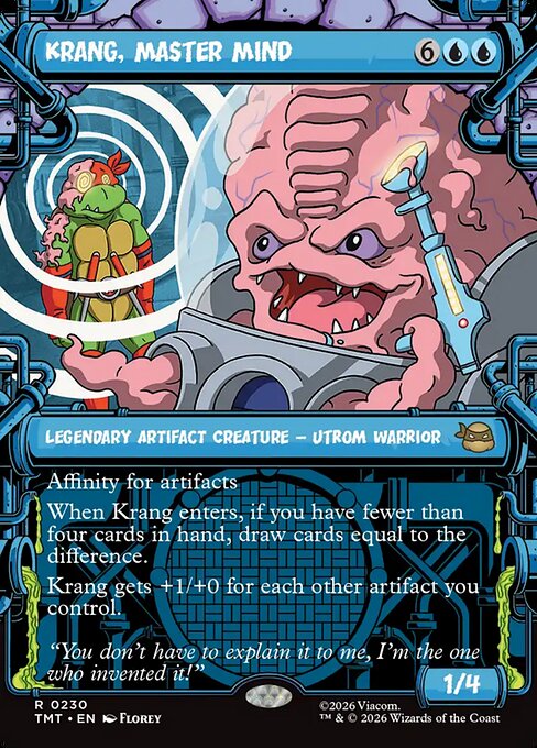 MTG Krang, Master Mind TMT 230 Sewer Frame Foil