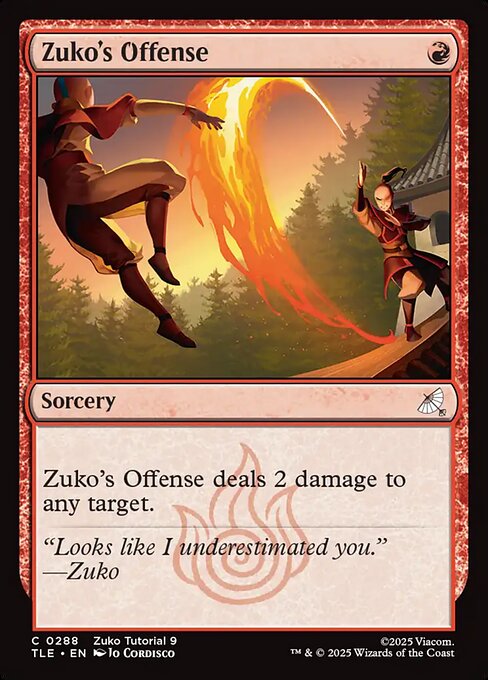MTG Zuko's Offense [TLE 288] Nonfoil