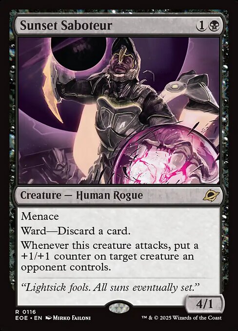 MTG Sunset Saboteur EOE 116 Regular Foil