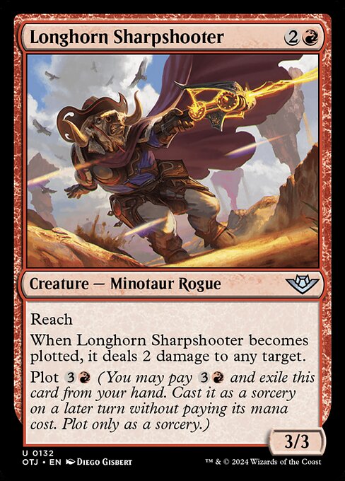 MTG Longhorn Sharpshooter OTJ 132 Regular Foil