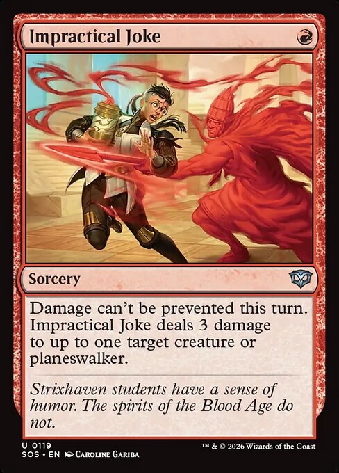 MTG Impractical Joke SOS 119 Regular Foil