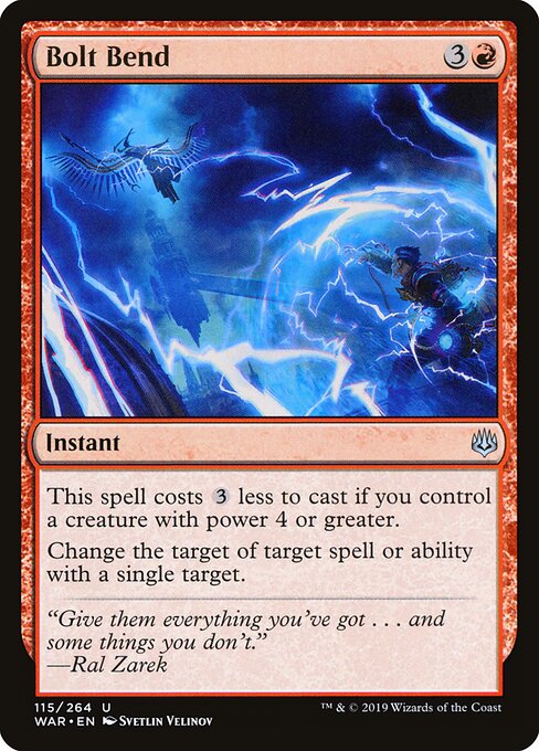 MTG Bolt Bend WAR 115 Standard Nonfoil front