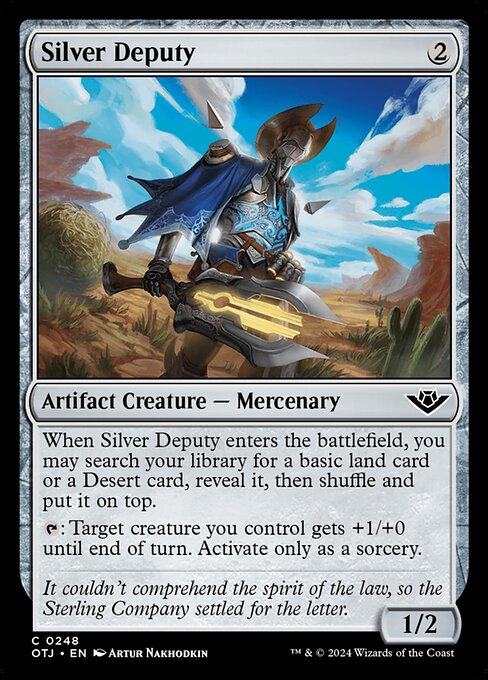 MTG Silver Deputy OTJ 248 Regular Nonfoil