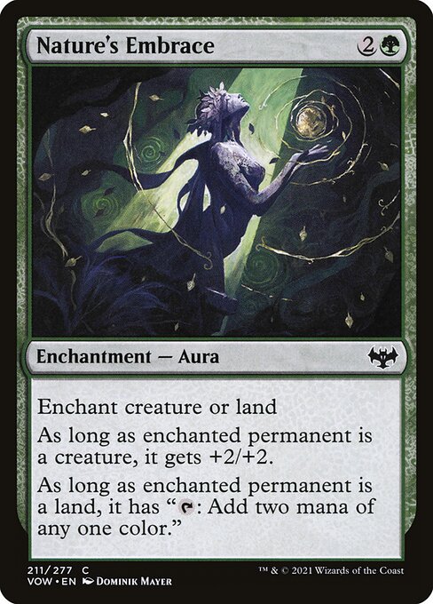 MTG Nature's Embrace VOW 211 Standard Foil front