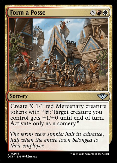 MTG Form a Posse OTJ 204 Regular Foil