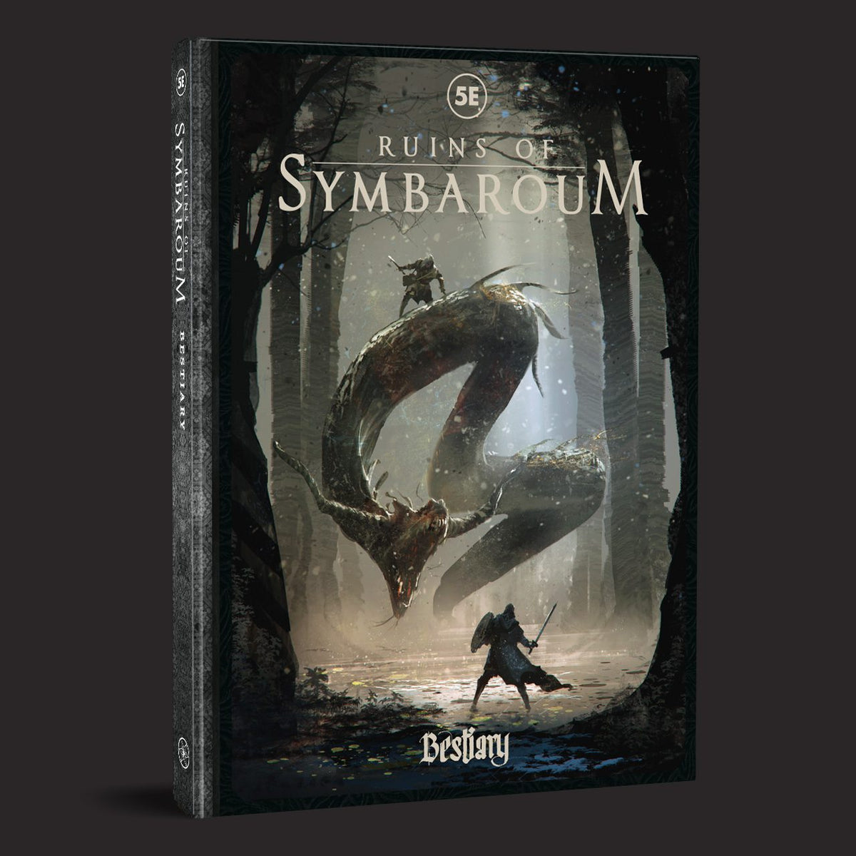 Ruins of Symbaroum 5E, Bestiary front cover and product presentation