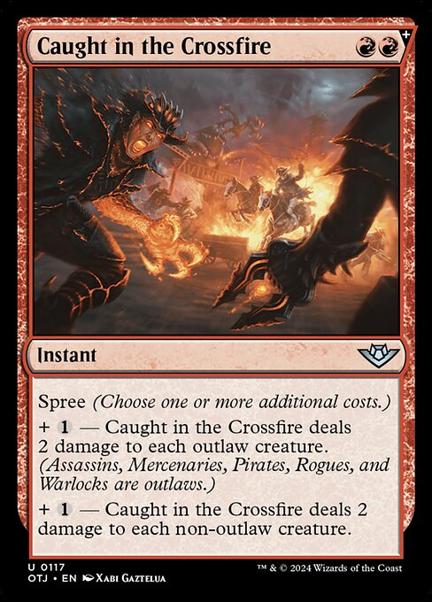 MTG Caught in the Crossfire OTJ 117 Regular Nonfoil