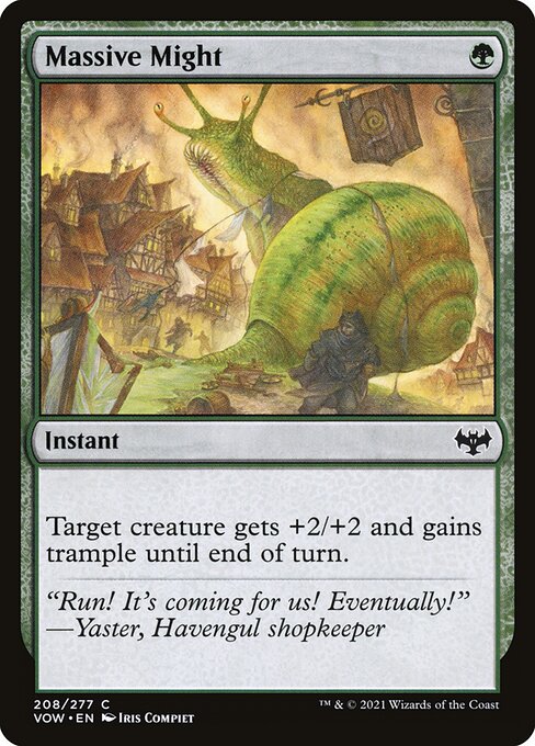 MTG Massive Might VOW 208 Standard Foil front