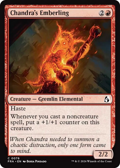 MTG Chandra's Emberling FRA 076 Standard Nonfoil front