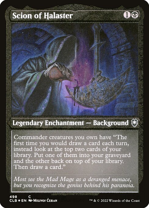 MTG Scion of Halaster CLB 498 Foil Etched Frame Etched