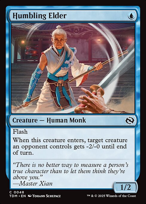 MTG Humbling Elder TDM 048 Regular Foil