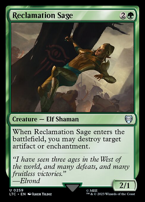 MTG Reclamation Sage LTC 259 Alternate Art Nonfoil
