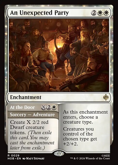 MTG An Unexpected Party // At the Door HOB 029 Regular Nonfoil