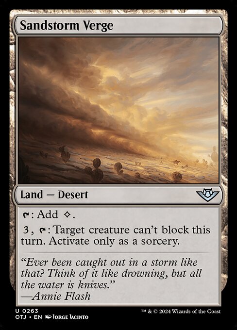 MTG Sandstorm Verge OTJ 263 Regular Foil