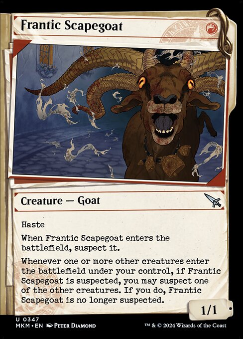 MTG Frantic Scapegoat MKM 347 Showcase Dossier Foil