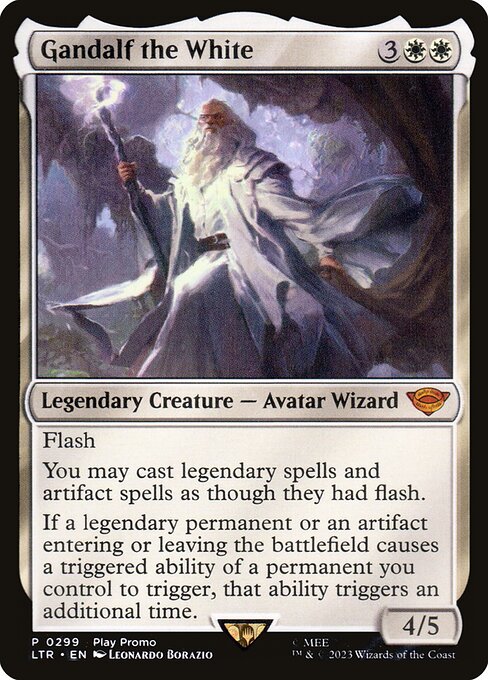 MTG Gandalf the White LTR 299 Play Promo Nonfoil