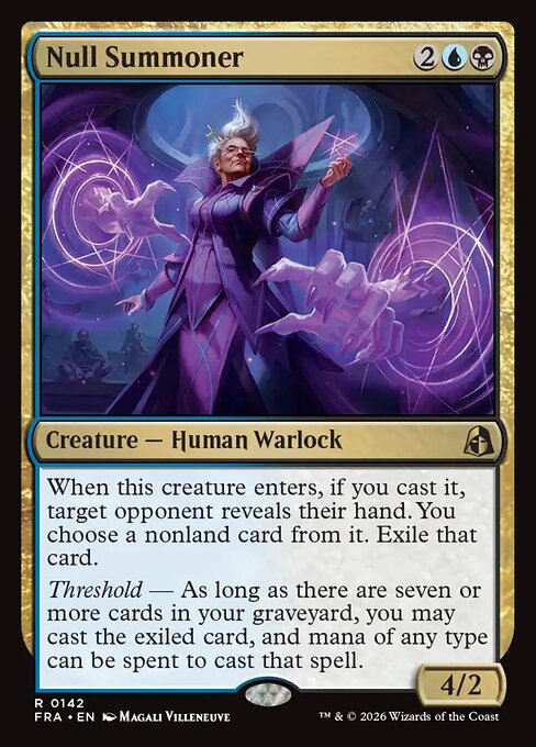 MTG Null Summoner FRA 142 Standard Nonfoil front
