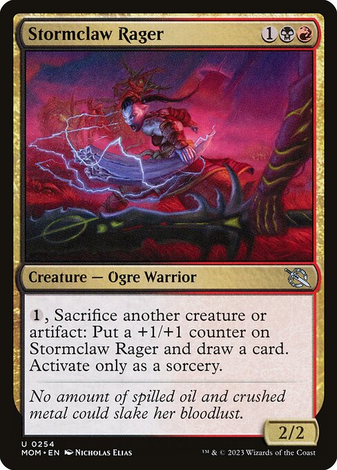 MTG Stormclaw Rager MOM 254 Regular Nonfoil