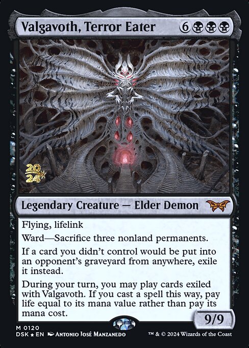 MTG Valgavoth, Terror Eater PDSK 120s Prerelease Foil