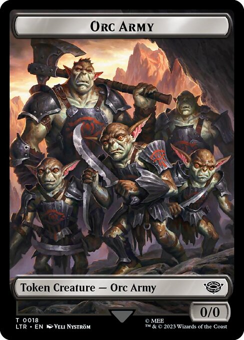 MTG Orc Army Token LTR 018 Token Surge Foil