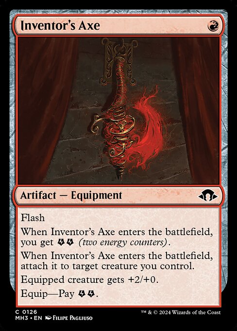 MTG Inventor's Axe MH3 126 Regular Foil