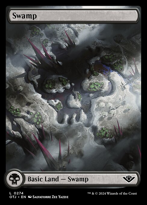 MTG Swamp OTJ 274 Full-Art Western Landscape Land Foil