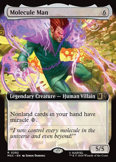 MTG Molecule Man MSC 292 Extended Art Nonfoil