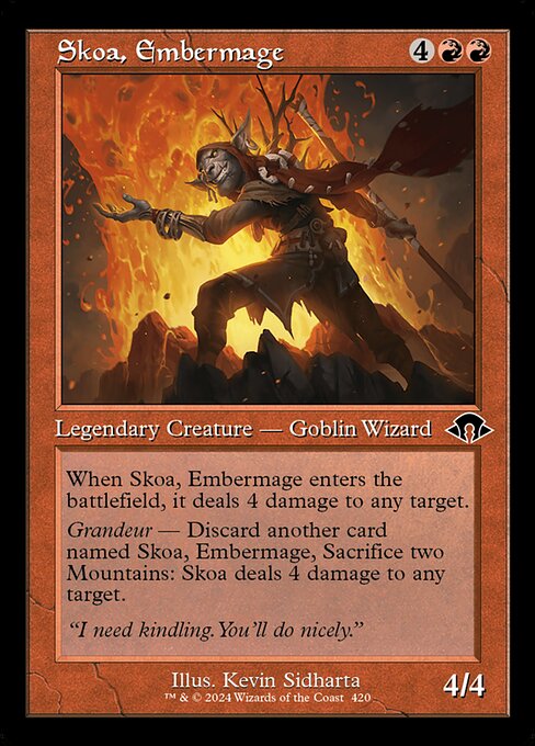 MTG Skoa, Embermage MH3 420 Retro Frame Nonfoil