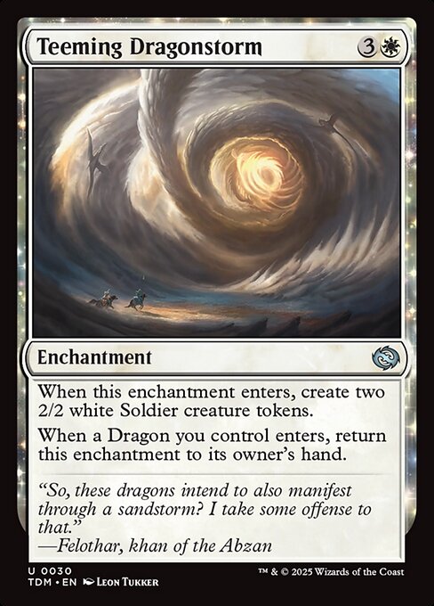 MTG Teeming Dragonstorm TDM 030 Regular Nonfoil