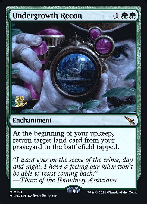 MTG Undergrowth Recon PMKM 181s Prerelease Foil