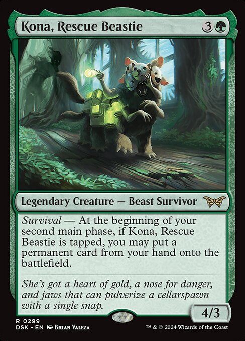 MTG Kona, Rescue Beastie DSK 299 Lurking Evil Foil