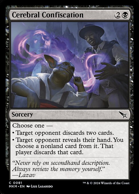 MTG Cerebral Confiscation MKM 081 Regular Foil