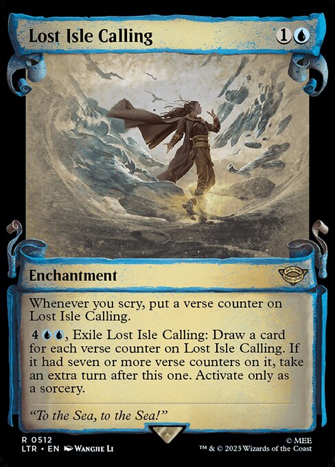MTG Lost Isle Calling LTR 512 Showcase Scrolls of Middle-earth Silver Foil