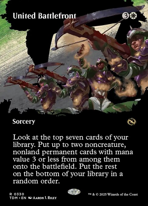 MTG United Battlefront TDM 330 Borderless Clan Nonfoil