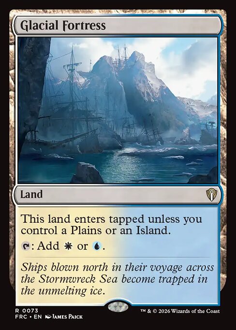 MTG Glacial Fortress FRC 073 Standard Nonfoil front