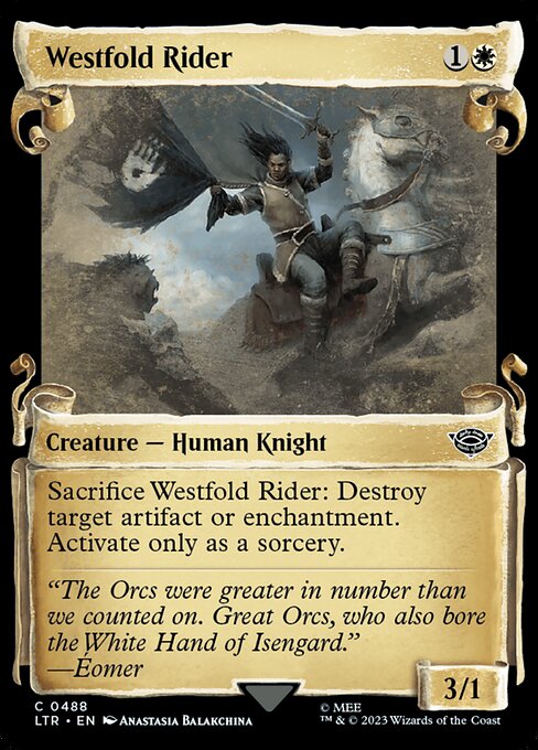 MTG Westfold Rider LTR 488 Showcase Scrolls of Middle-earth Nonfoil