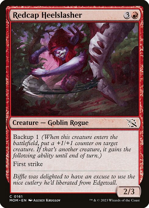 MTG Redcap Heelslasher MOM 161 Regular Foil