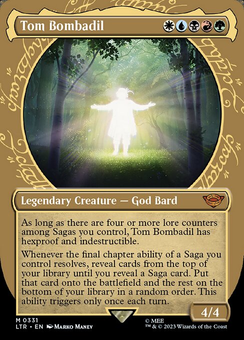 MTG Tom Bombadil LTR 331 Showcase Ring Foil