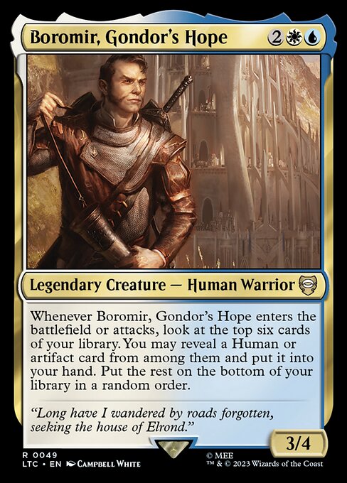 MTG Boromir, Gondor's Hope LTC 049 Regular Nonfoil