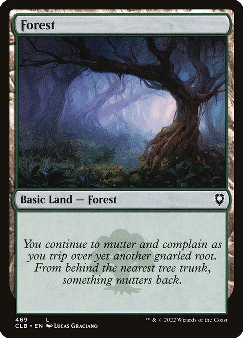 MTG Forest CLB 469 Regular Foil