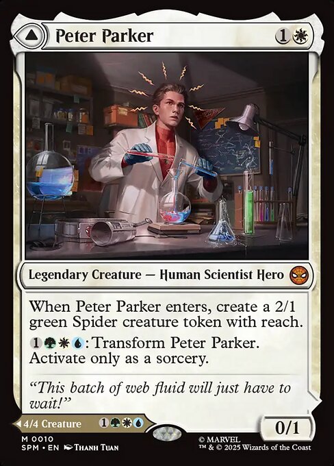 MTG Peter Parker // Amazing Spider-Man SPM 010 Regular Nonfoil