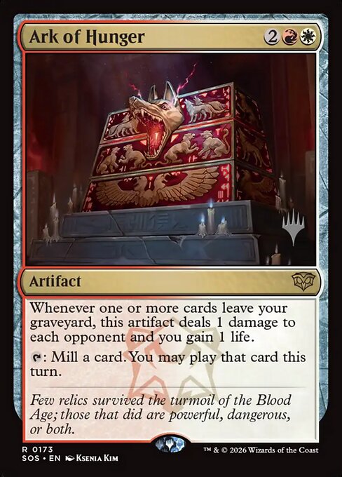 MTG Ark of Hunger PSOS 173P Promo Pack Foil