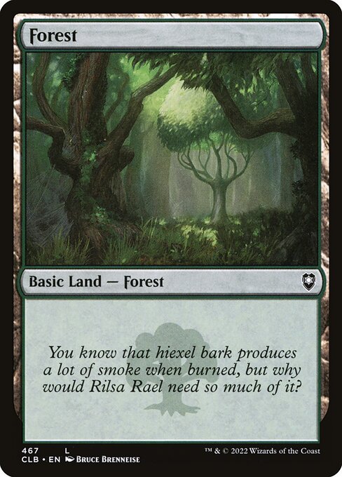 MTG Forest CLB 467 Regular Nonfoil