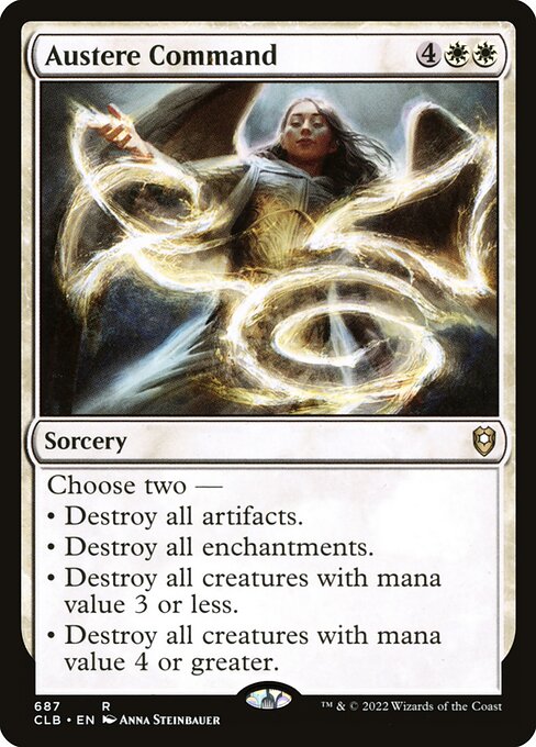 MTG Austere Command CLB 687 Commander Deck Nonfoil